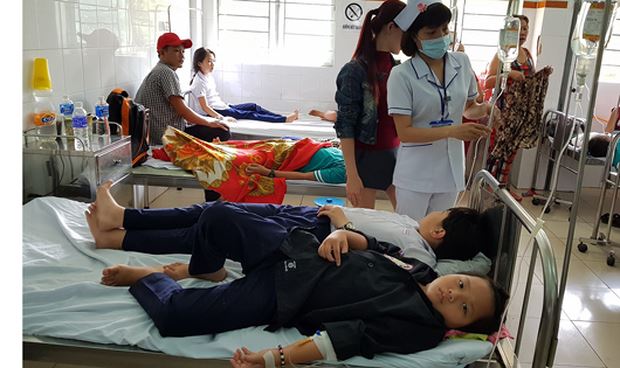 280 học sinh tiểu học ở Ninh Bình bị ngộ độc sau khi ăn thịt gà