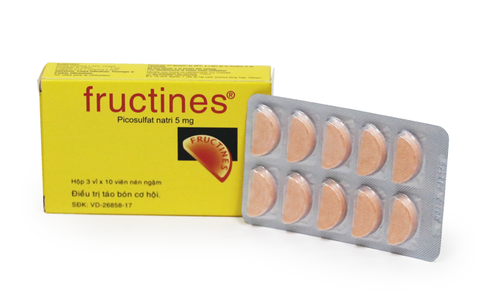 Fructines: Điều trị táo bón hiệu quả ít tác dụng phụ