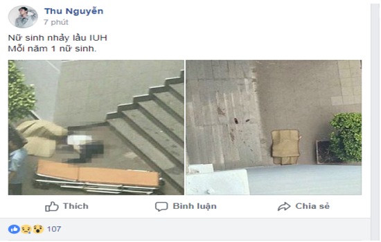 Thêm 1 người lạ vào trường ĐH công nghiệp TPHCM  nhảy lầu tự tử