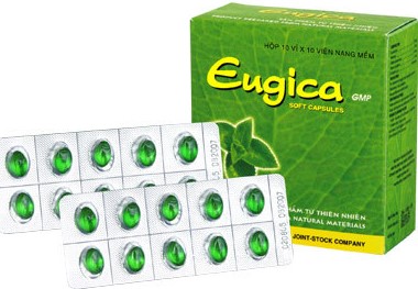 Eugica thường được sử dụng trong điều trị triệu chứng các bệnh tai - mũi - họng