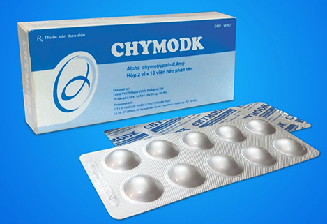 Thuốc Chymodk được sử dụng  với tác dụng chống tụ máu, giảm phù nề