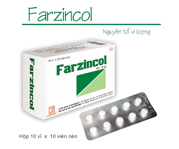 Thuốc Farzincol là gì? Tác dụng của thuốc Farzincol như thế nào?